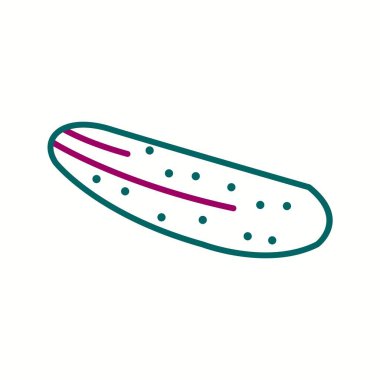 Eşsiz Salatalık Vektör Satır Simgesi