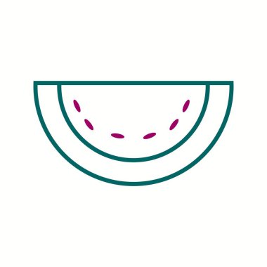 Eşsiz Melon Vektör Satır Simgesi