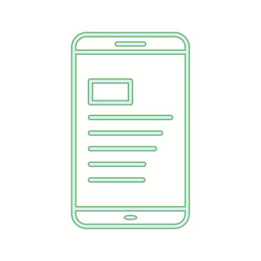 Eşsiz Çevrimiçi Gazete Vektör Satırı Simgesi