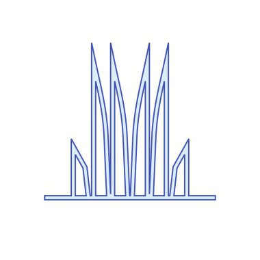 Eşsiz Çimen Vektör Satırı Simgesi