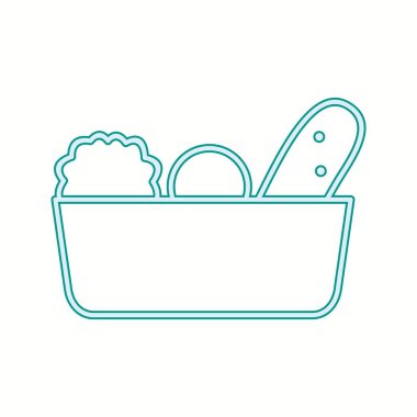 Eşsiz Sebze Vektör Satırı Simgesi