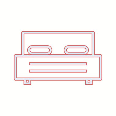 Eşsiz Yatak Vektör Satırı Simgesi