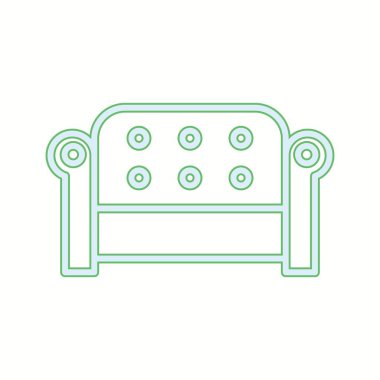 Eşsiz Koltuk Vektör Satırı Simgesi