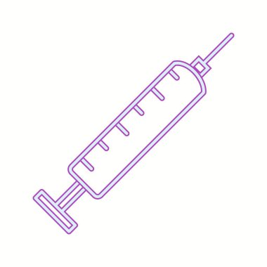 Eşsiz Enjeksiyon Vektör Satırı Simgesi