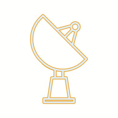 Eşsiz Uydu Vektör Satırı Simgesi