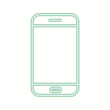 Benzersiz Mobil Vektör Satır Simgesi