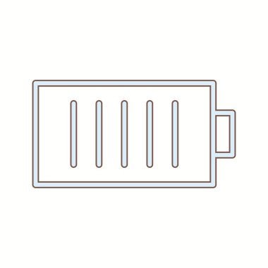 Eşsiz Şarj Hücre Vektörü Satır Simgesi