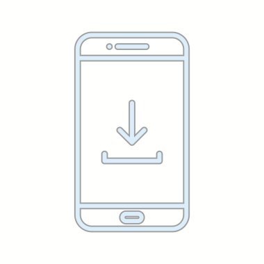 Telefon Vektör Satırı Simgesine Eşsiz İndirme