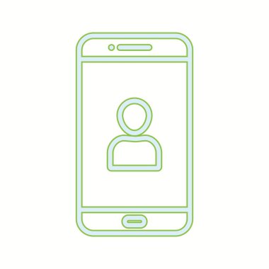 Eşsiz Kullanıcı Hesap Vektör Satırı Simgesi