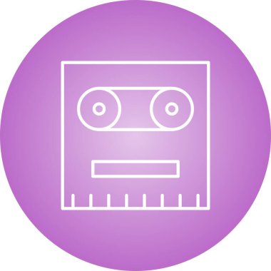 Eşsiz Kayıt Vektörü Satır Simgesi