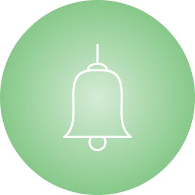 Eşsiz Çan Vektör Satırı Simgesi