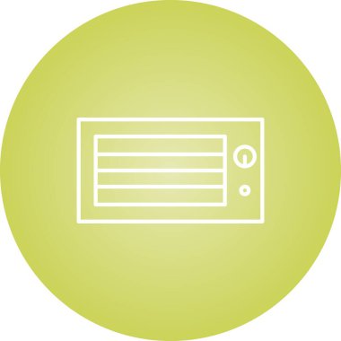 Eşsiz Fırın Satır Vektörü Simgesi