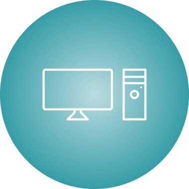 Eşsiz Bilgisayar Satırı Vektör Simgesi