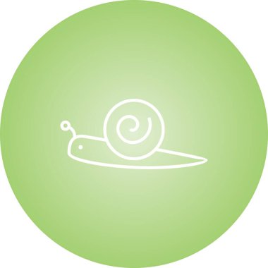 Eşsiz Salyangoz Çizgisi Vektörü Simgesi