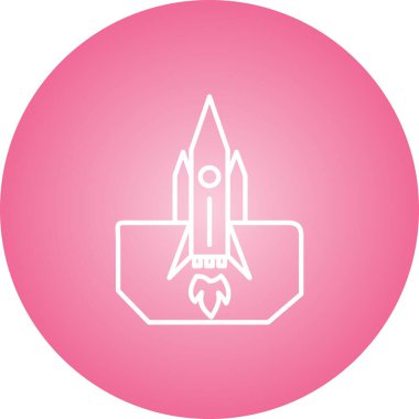 Eşsiz Uzay Mekiği Ii Vektör Satır Simgesi