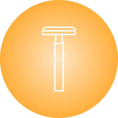 Benzersiz Tıraş Bıçağı Vektör Satırı Simgesi