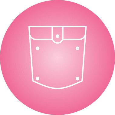 Eşsiz Cep Kare Vektör Satırı Simgesi