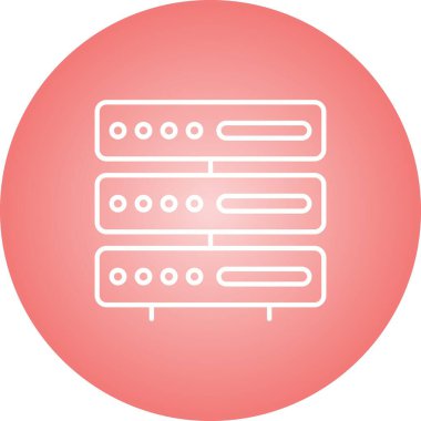 Eşsiz Depolama Vektör Satırı Simgesi