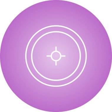 Eşsiz Konum Erişim Vektör Satır Simgesi