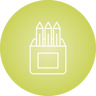 Benzersiz Kalem Vektör Satırı Simgesi