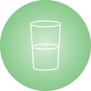 Eşsiz Su Kadehleri Vektör Hattı Simgesi