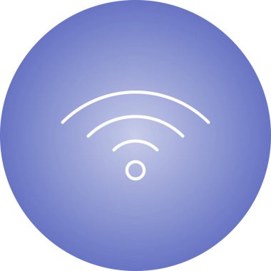 Eşsiz Wiifi Vektör Satır Simgesi