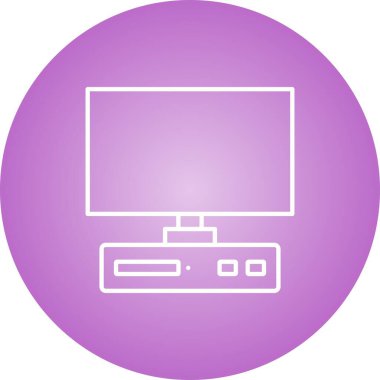 Eşsiz Masaüstü Vektör Satırı Simgesi