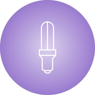 Eşsiz Enerji Koruyucu Ampul Vektör Hattı Simgesi