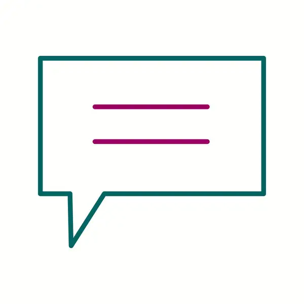 Unieke Messaging Vector Line Icon — Stockvector