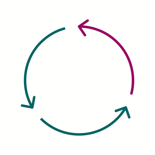 Icono Línea Vectorial Reciclaje Único — Archivo Imágenes Vectoriales