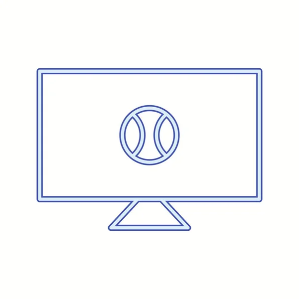 Einzigartige Sportnachrichten Vector Line Icon — Stockvektor