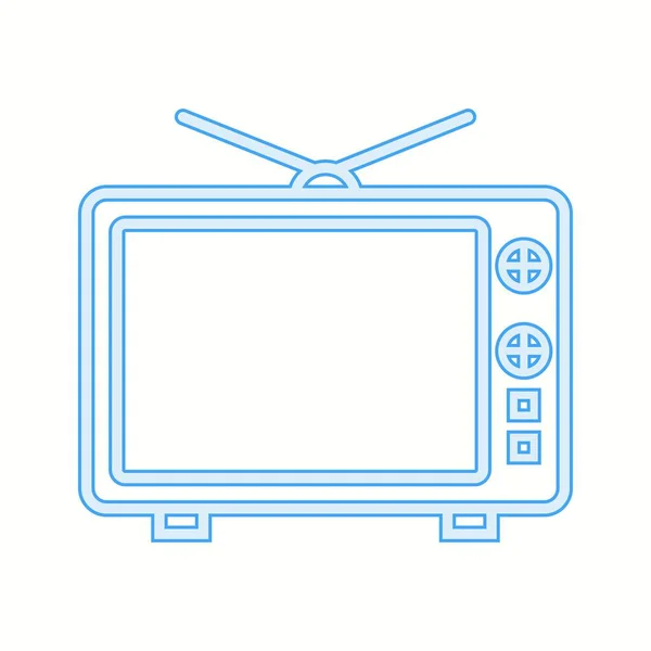 Unieke Televisielijn Vectoricoon — Stockvector