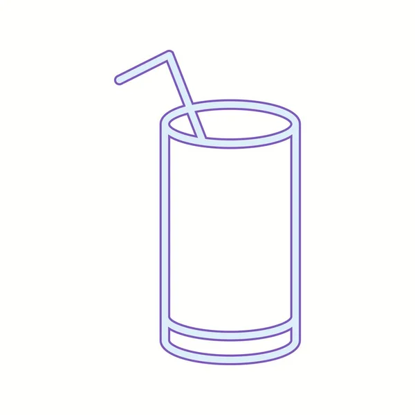 Икона Уникальный Напиток Векторной Линии — стоковый вектор