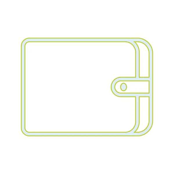 Einzigartiges Wallet Vector Line Icon — Stockvektor