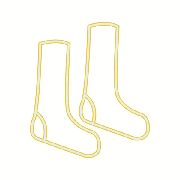 Unique Socks Vector Line Icon — Stock Vector