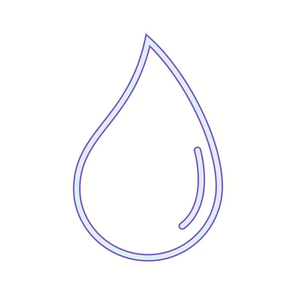 ユニークな水滴ベクトルラインアイコン — ストックベクタ
