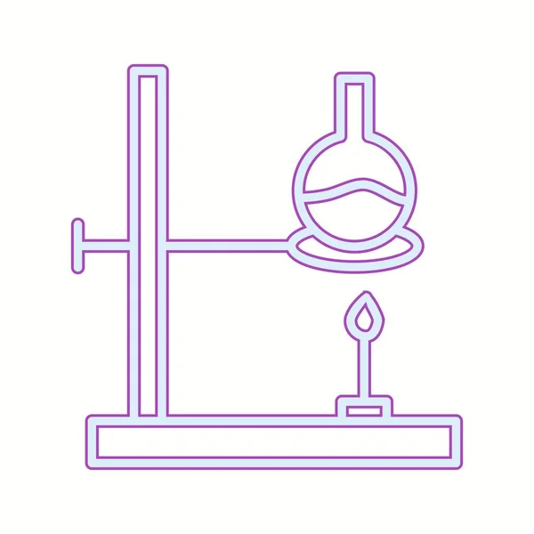 Experimento Único Vector Line Icon — Vector de stock