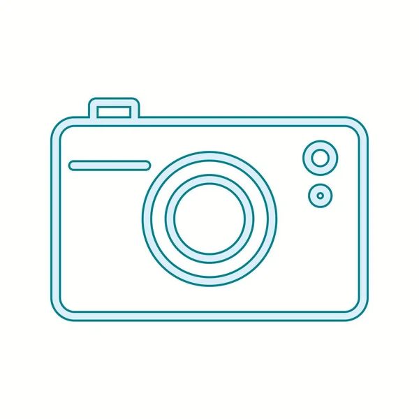 Unieke Camera Vectorlijn Icoon — Stockvector