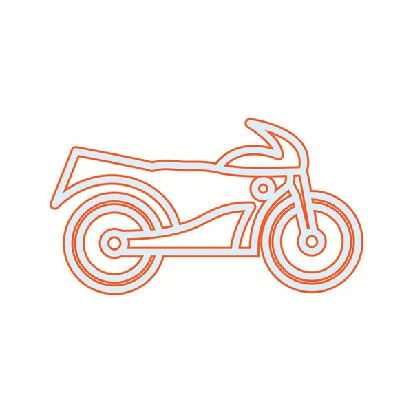 Einzigartiges Bike Vector Line Icon — Stockvektor