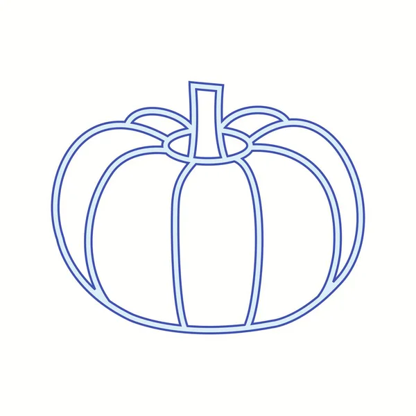 Einzigartiges Pumpkin Vector Line Icon — Stockvektor