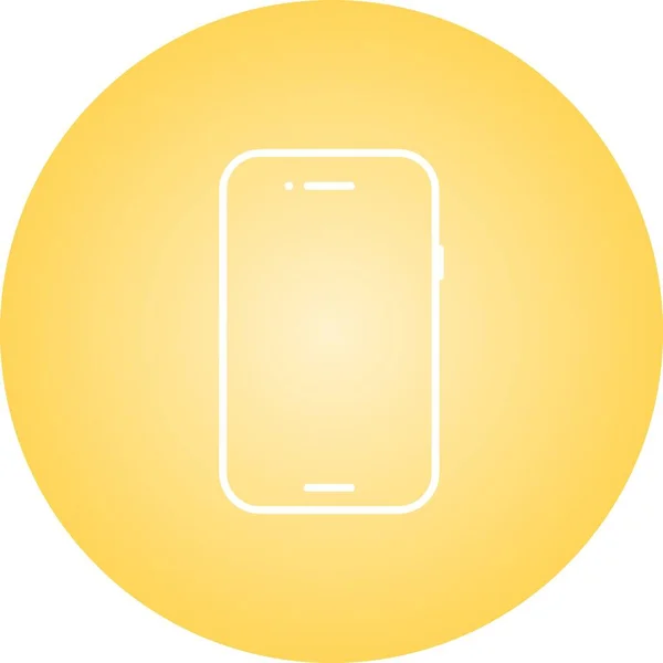 Einzigartiges Smartphone Line Vector Icon — Stockvektor