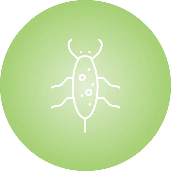 Eşsiz Hamamböceği Vektör Satır Simgesi — Stok Vektör