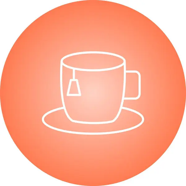 木のベクトル線のアイコンのユニークなカップ — ストックベクタ
