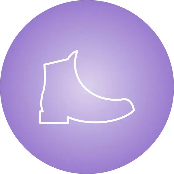 Unique Boots Vector Line Icon — Stock Vector