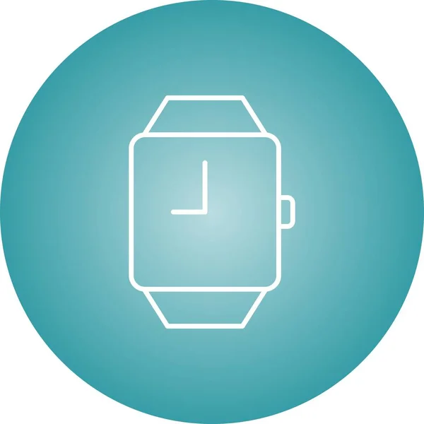 Unikalna Stylowa Ikona Watch Vector Line — Wektor stockowy