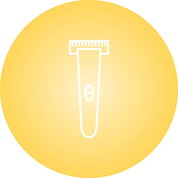 Máquina Barbear Única Vector Line Icon — Vetor de Stock