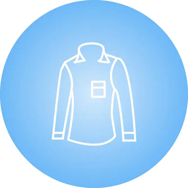 Unique Casual Shirt Vector Line Icon — Stock Vector