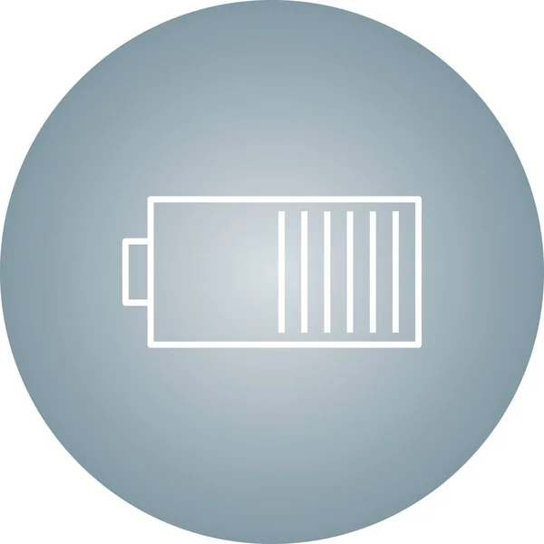 Unique Battery Vector Line Icon — Stock Vector