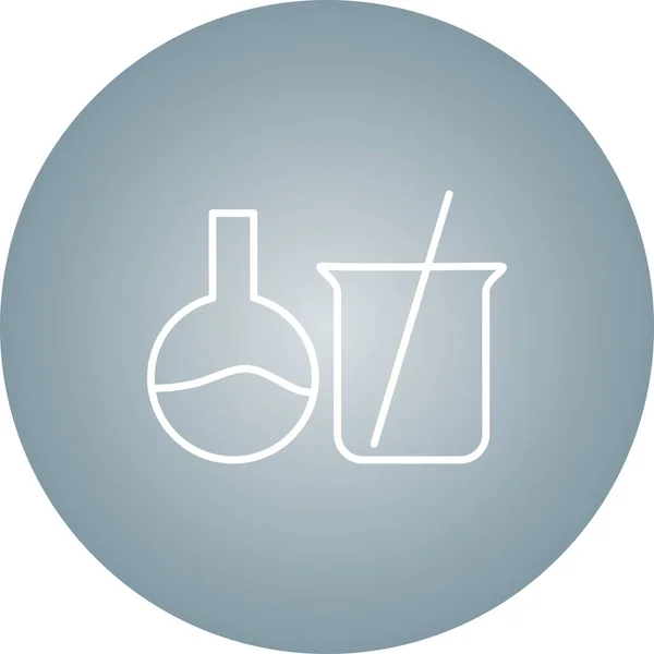 Único Mistura Química Vector Line Icon — Vetor de Stock