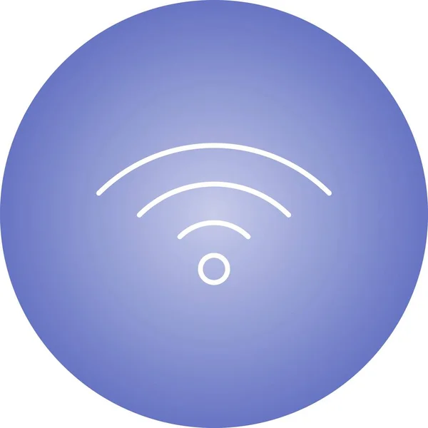 Unieke Wifi Vector Line Icoon — Stockvector